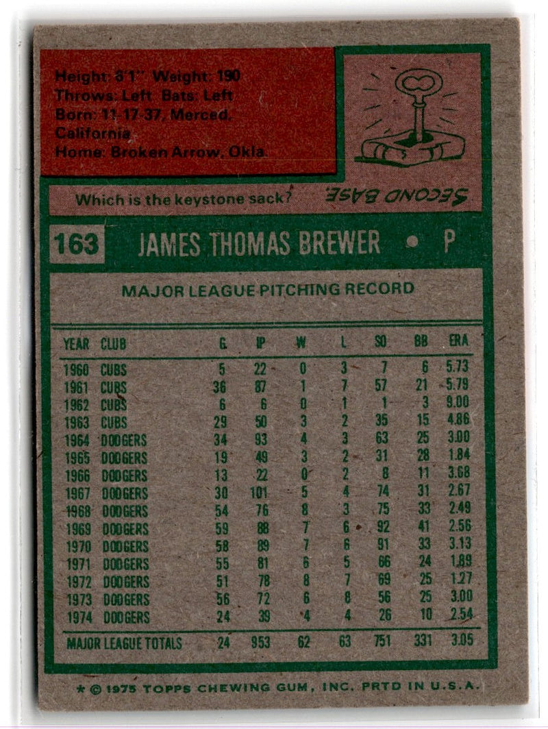 1975 Topps Jim Brewer