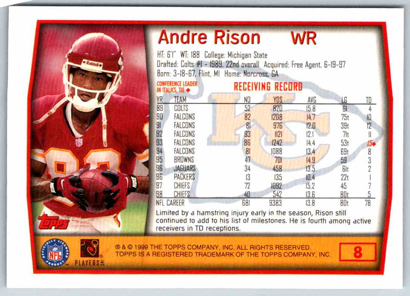 1999 Topps Andre Rison