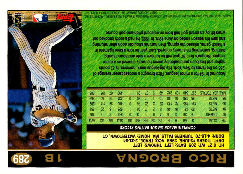 1997 Topps Rico Brogna