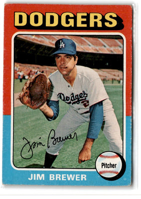 1975 Topps Jim Brewer #163 EXMT