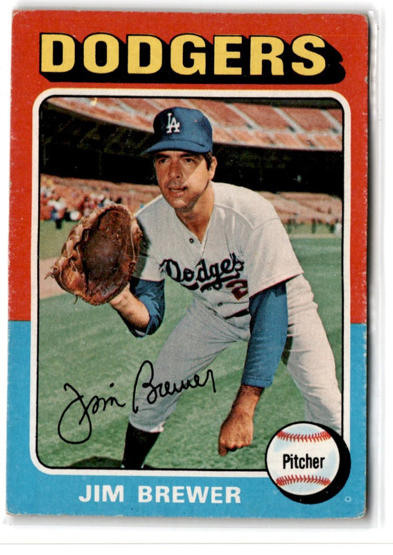 1975 Topps Jim Brewer #163 EXMT