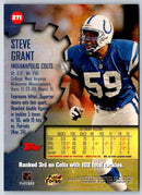 1997 Topps Stadium Club Football Steve Grant