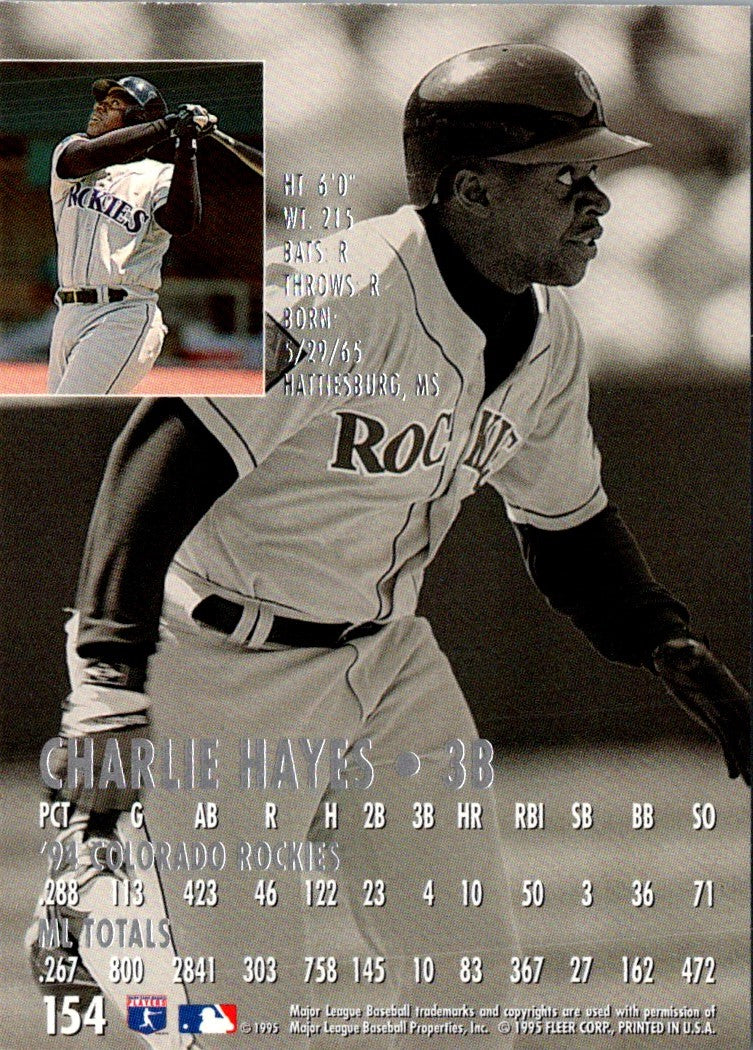1995 Ultra Gold Medallion Charlie Hayes