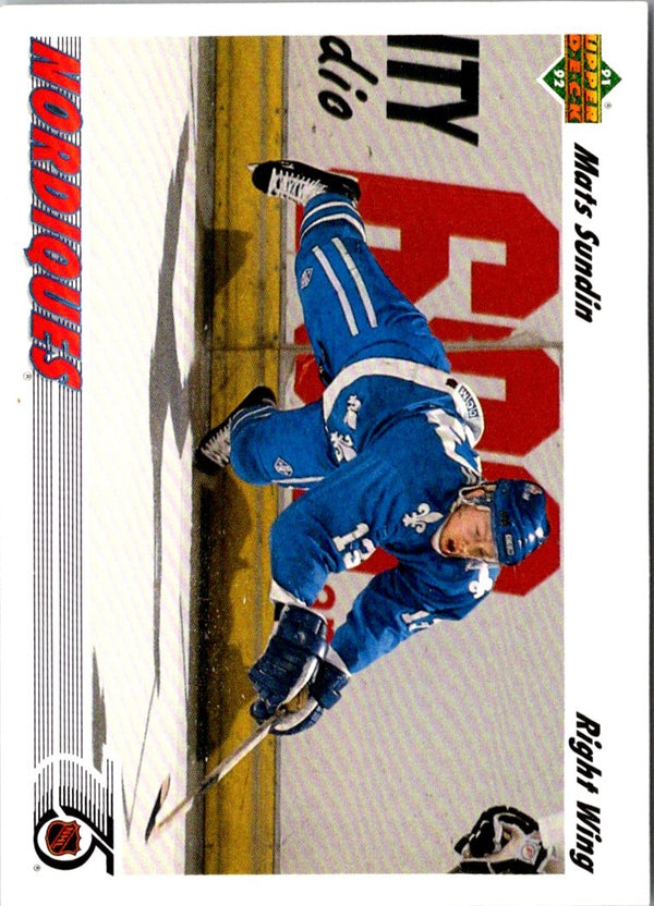 1991 Upper Deck Mats Sundin #134