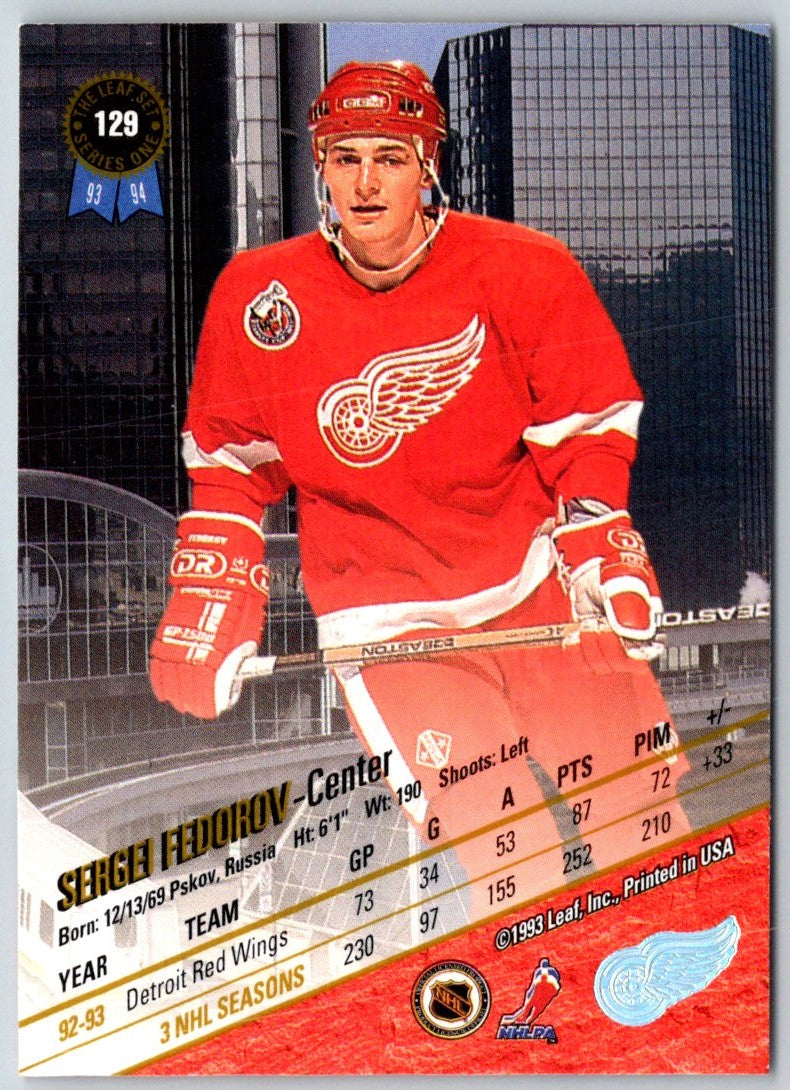 1993 Leaf Sergei Fedorov