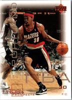 2000 Upper Deck Black Diamond Gold Rasheed Wallace #67