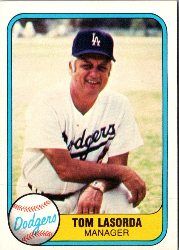 1981 Fleer Tom Lasorda #116 NM-MT+