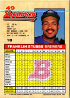 1992 Bowman Franklin Stubbs #49