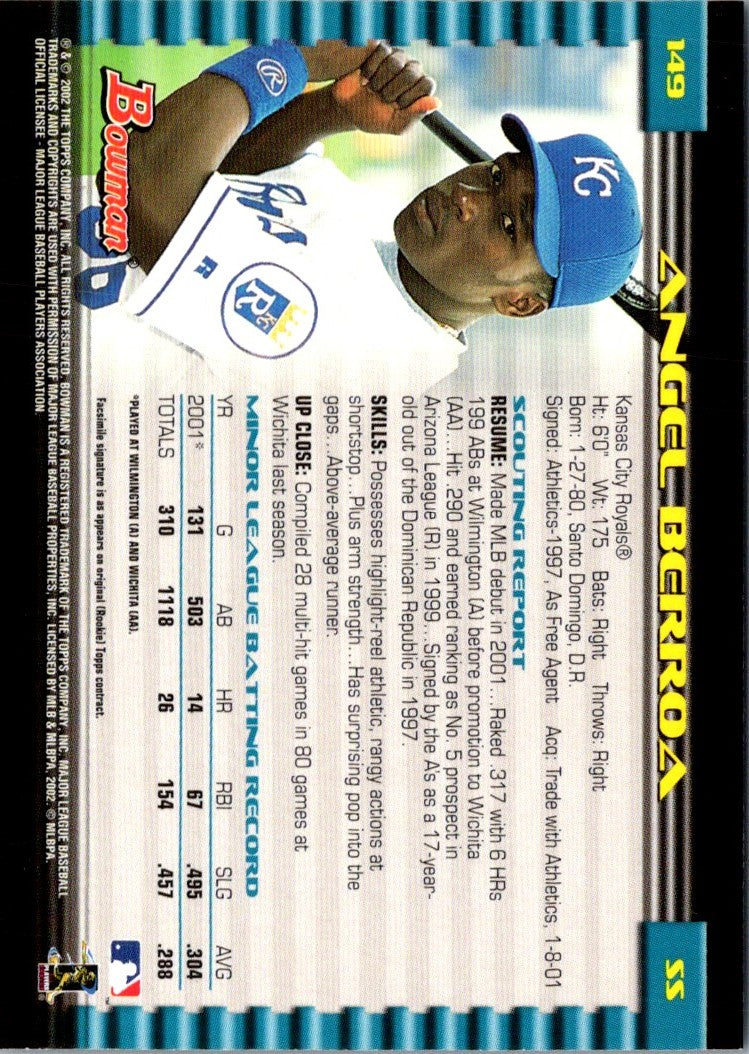 2002 Bowman Angel Berroa