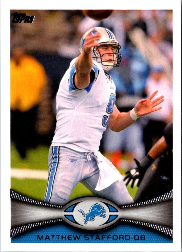 2012 Topps Matthew Stafford #225