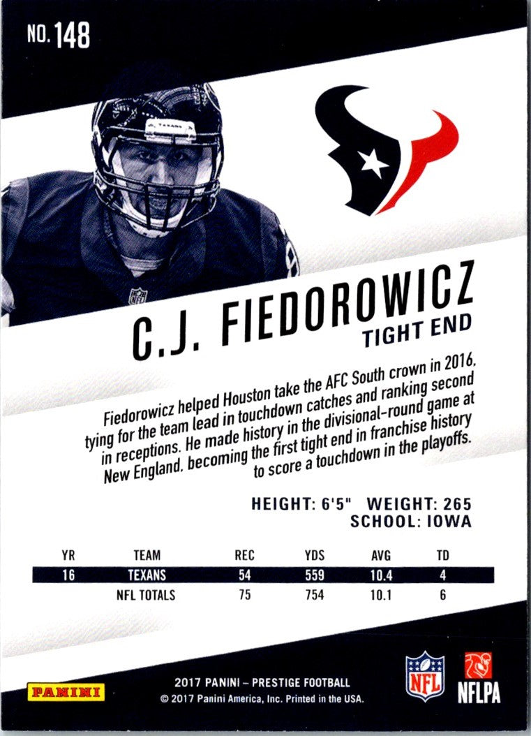 2017 Panini Prestige C.J. Fiedorowicz