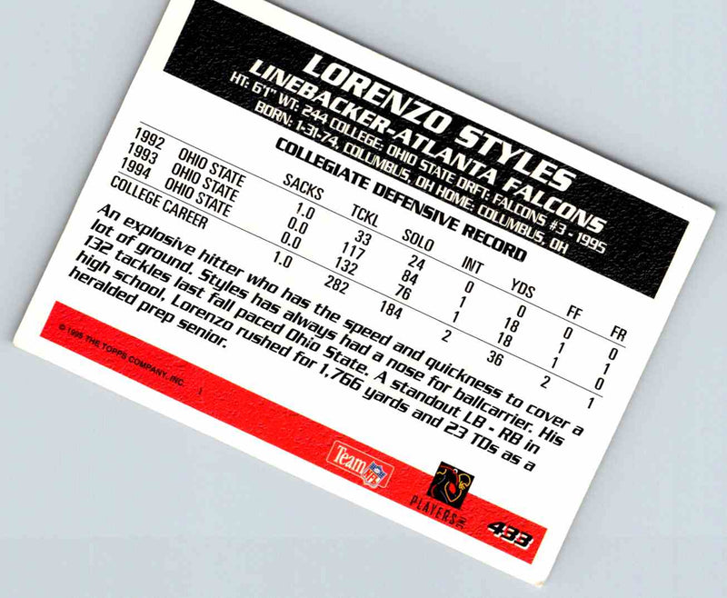 2011 Topps Football Lorenzo Styles