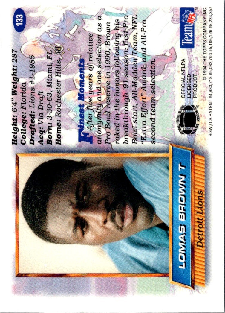 1994 Finest Lomas Brown