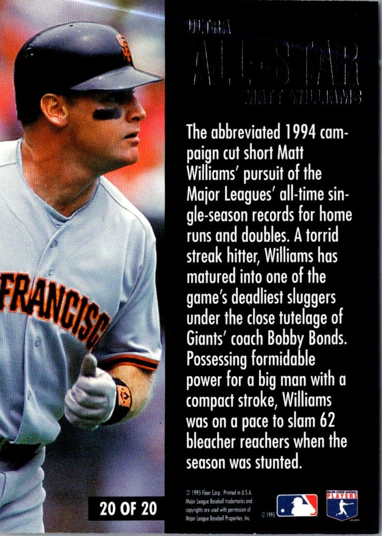 1995 Ultra All-Stars Matt Williams