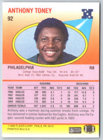 1990 Fleer Anthony Toney #92