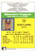 1990 CMC Edmonton Trappers Scott Lewis #10