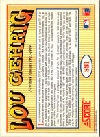 1992 Score Lou Gehrig #881