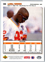 1995 Upper Deck Willie Green #340