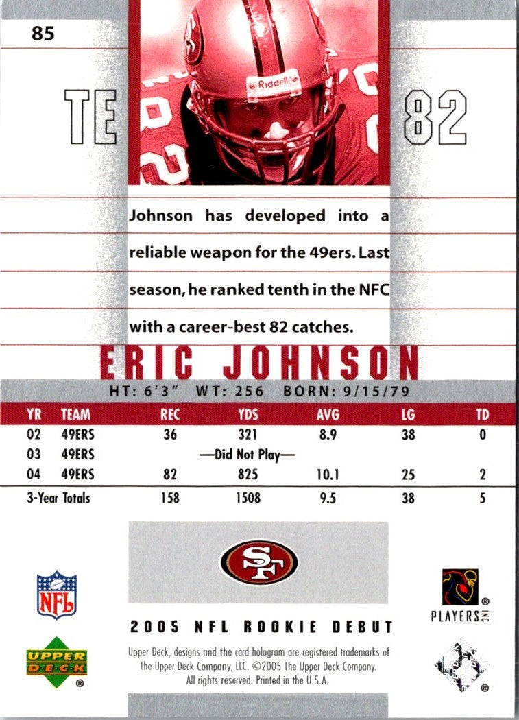 2005 Upper Deck Rookie Debut Eric Johnson