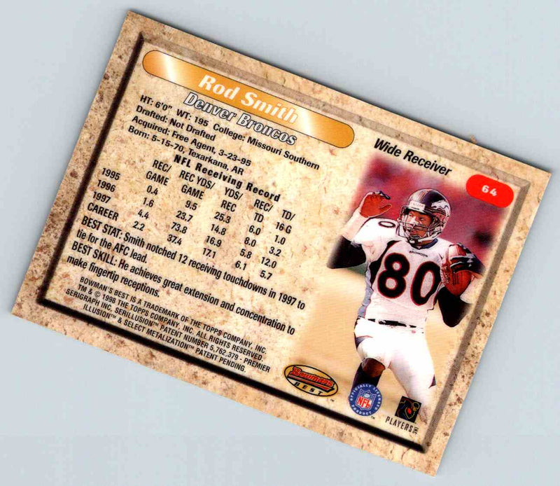 1991 Bowman BestFootball Rod Smith