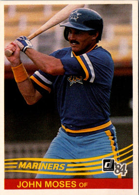 1984 Donruss John Moses #74 Rookie