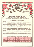 1981 Donruss Bill Stein #543