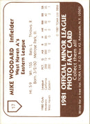 1981 TCMA West Haven A's Mike Woodard