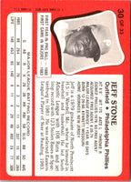 1986 Topps Kay-Bee Young Superstars of Baseball Jeff Stone #30