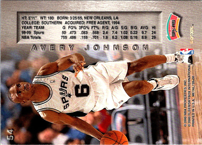 1999 Metal Avery Johnson