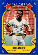 1981 Fleer Star Stickers Ben Oglivie
