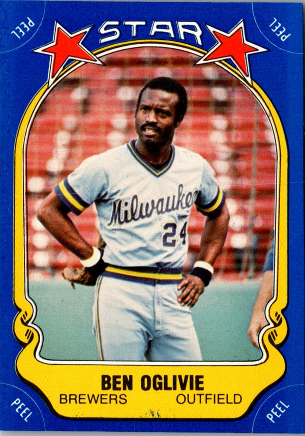 1981 Fleer Star Stickers Ben Oglivie #14