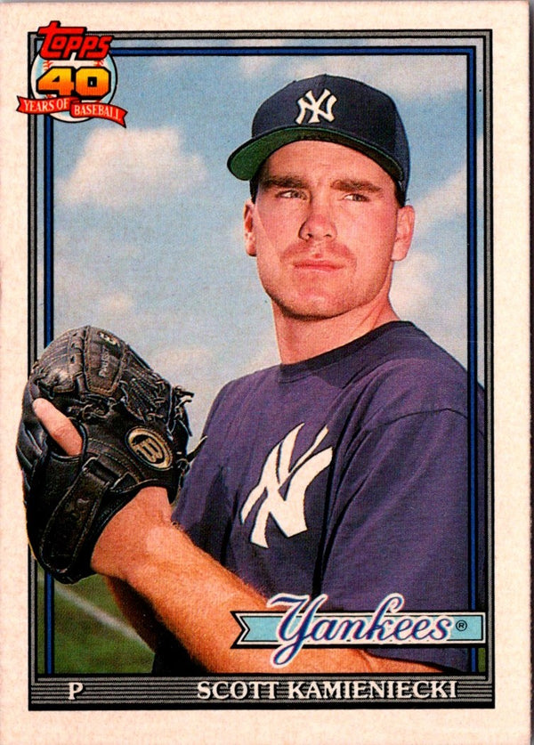 1991 Topps Traded Scott Kamieniecki #66T Rookie