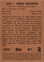 2001 Bowman Heritage Greg Vaughn #323