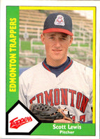 1990 CMC Edmonton Trappers Scott Lewis #10