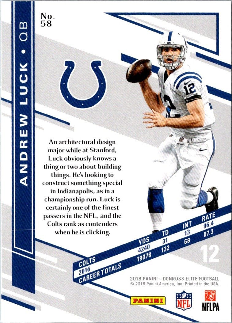 2018 Panini Contenders Andrew Luck