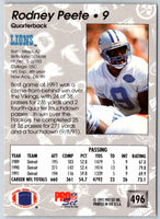 1992 Proset Rodney Peete #496