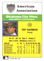1990 CMC Oklahoma City 89ers Pat Garman #12