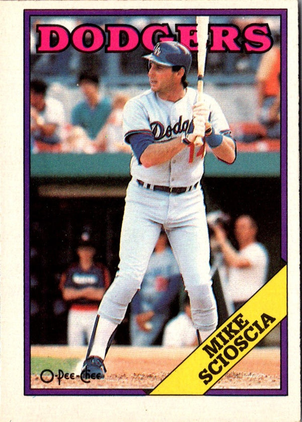 1988 O-Pee-Chee Mike Scioscia #225