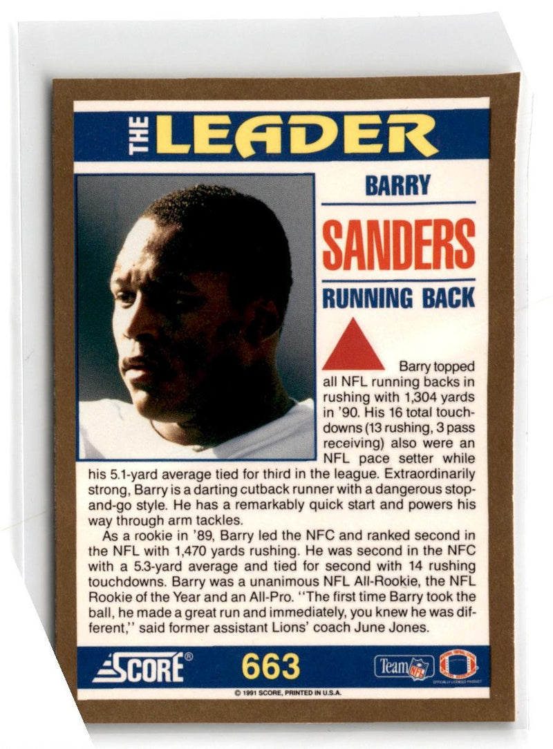 1991 Score Barry Sanders