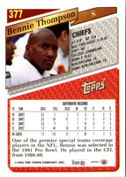 1993 Topps Gold Bennie Thompson #377
