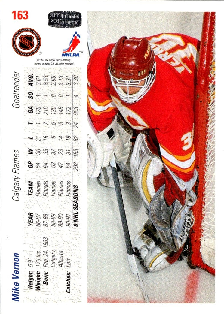 1991 Upper Deck Mike Vernon