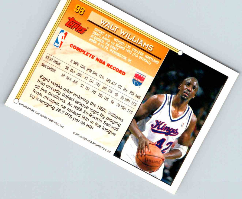 1993 Topps Walt Williams