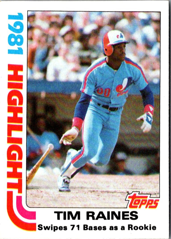 1982 Topps Tim Raines #3