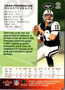 2002 Fleer Authentix Chad Pennington