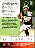 2002 Fleer Authentix Chad Pennington #2