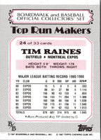 1987 Topps Boardwalk and Baseball Tim Raines #24