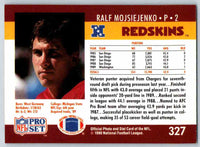1990 Pro Set Ralf Mojsiejenko #327