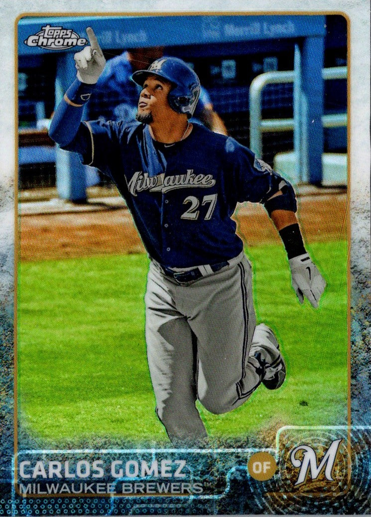 2015 Topps Milwaukee Brewers Carlos Gomez