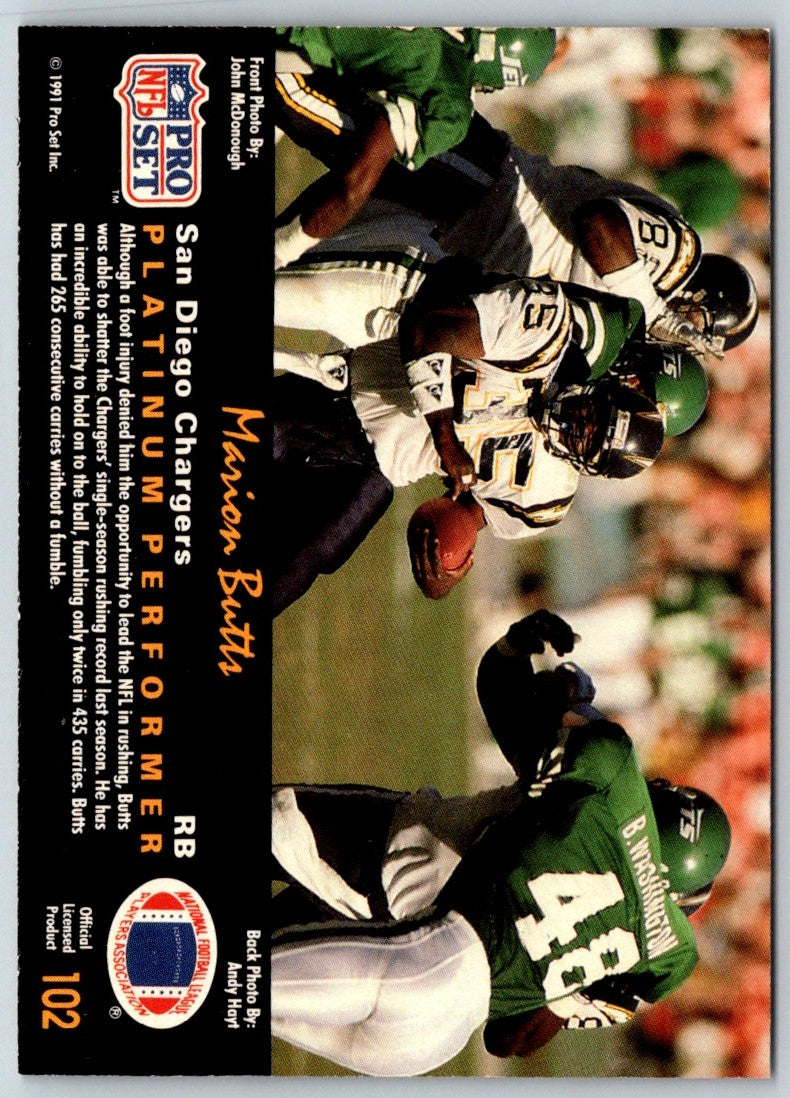 1991 Pro Set Marion Butts