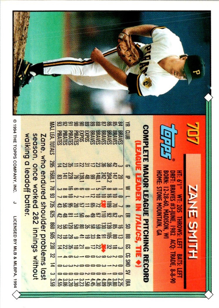 1994 Topps Zane Smith